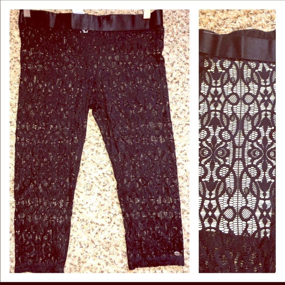 NWOT Juicy Couture Lace Capri leggings